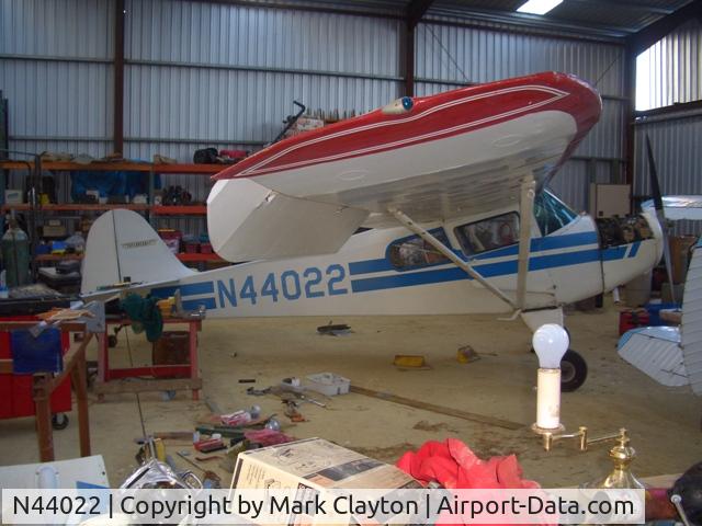 N44022, 1946 Taylorcraft BC12-D C/N 9822, Luscombe 8A N1757K, Mangatawhiri, New Zealand, 23 July 2006, owned by Russ Ward