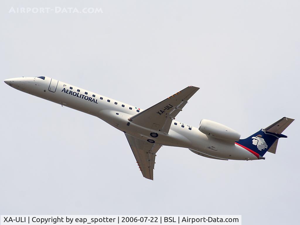XA-ULI, 2002 Embraer EMB-145LU (ERJ-145LU) C/N 145570, Departing to Mexico ex SWISS HB-JAU
