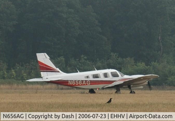 N656AG, Piper PA-34-220T C/N 34-8333087, runup just before departing from EHHV