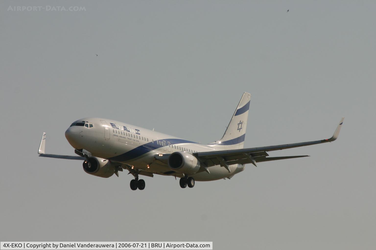 4X-EKO, 2003 Boeing 737-86Q C/N 30287, arrival of flight LY331 from Tel Aviv