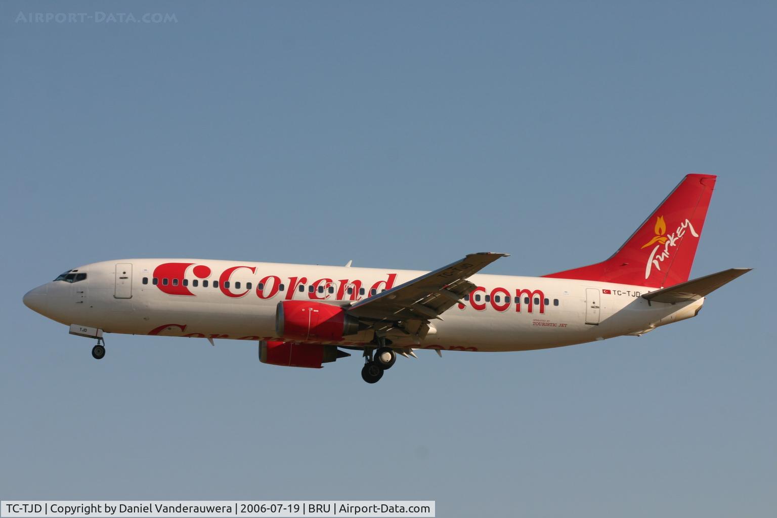 TC-TJD, 1994 Boeing 737-4Q8 C/N 25375/2598, arrival of flight CAI357 on rnw 25L