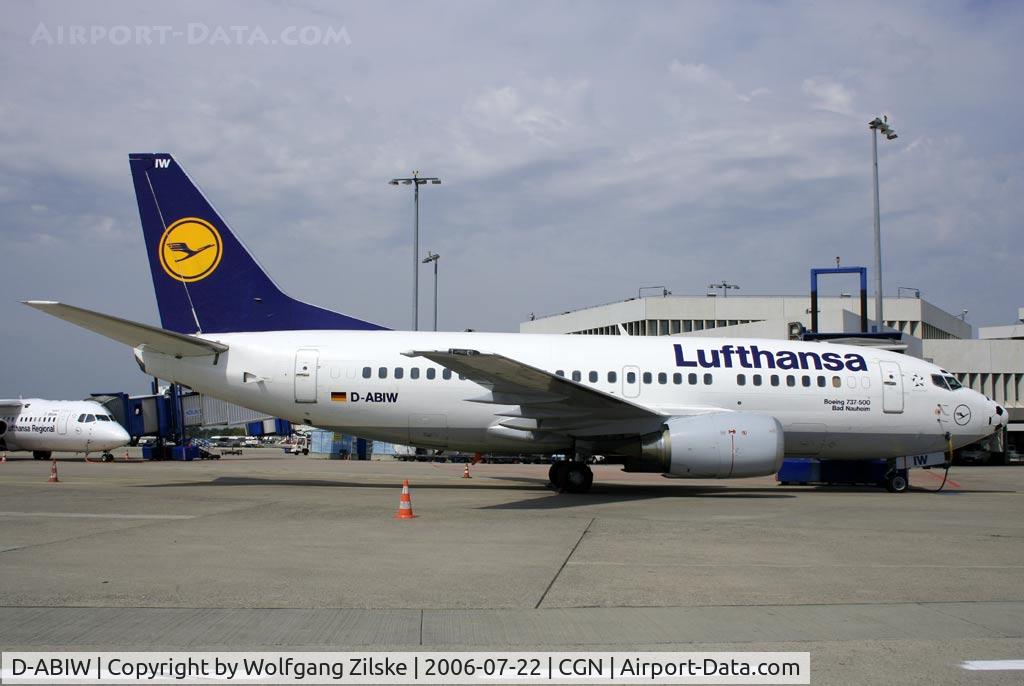 D-ABIW, 1991 Boeing 737-530 C/N 24945, footballnose