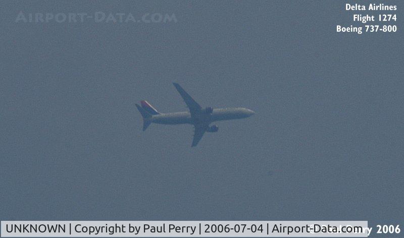 UNKNOWN, Contrails Various C/N Unknown, Shortly to Arrive in Norfolk, VA, from Atlanta, GA