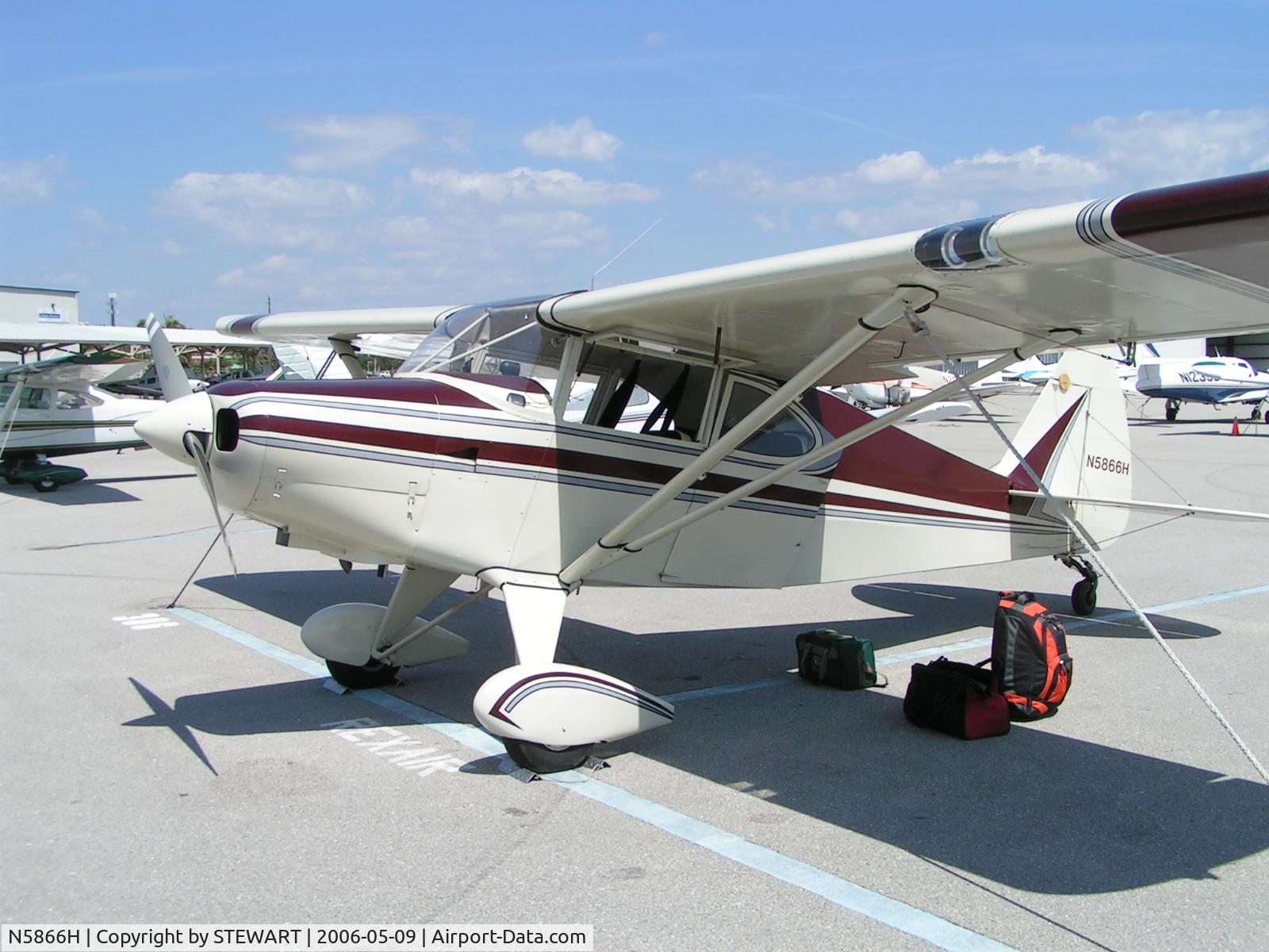 N5866H, 1949 Piper PA-16 Clipper C/N 16-485, PA-16 CLIPPER W/ STEWART WINGTIPS at SUN 'N FUN 2006