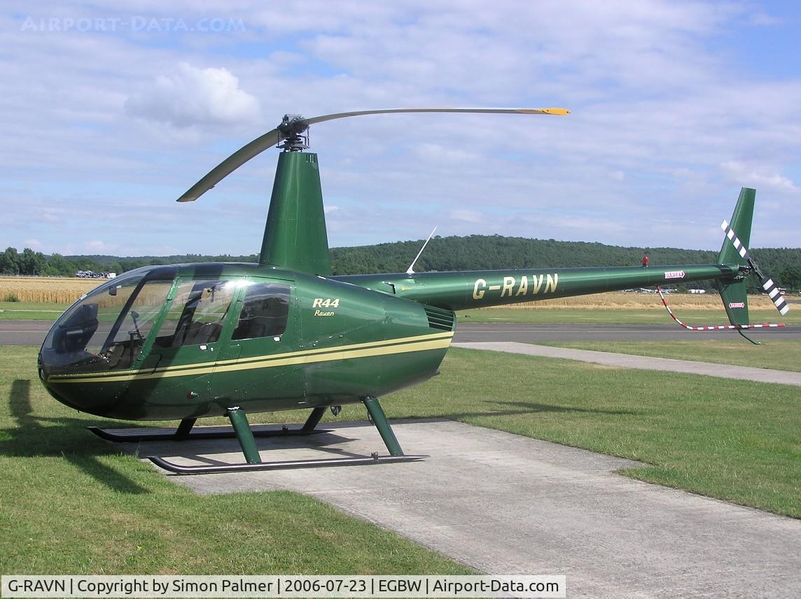 G-RAVN, 2001 Robinson R44 Raven C/N 1022, Robinson R44 Raven at Wellesbourne Mountford