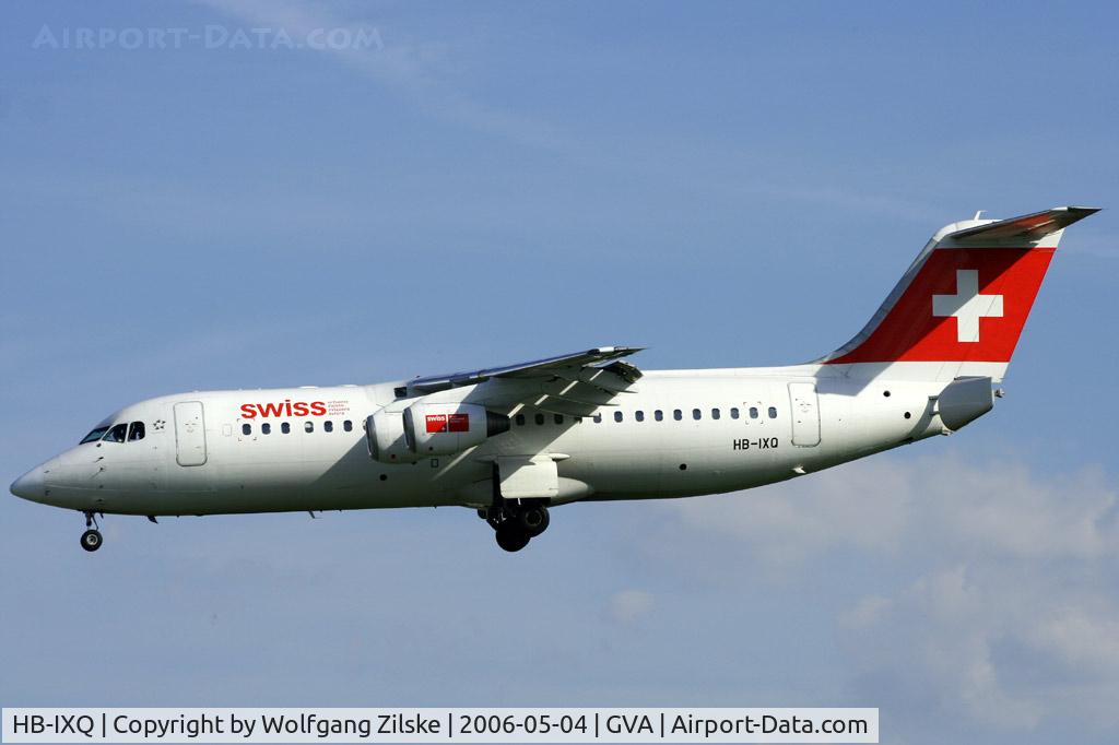 HB-IXQ, 1996 British Aerospace Avro 146-RJ100 C/N E3282, visitor