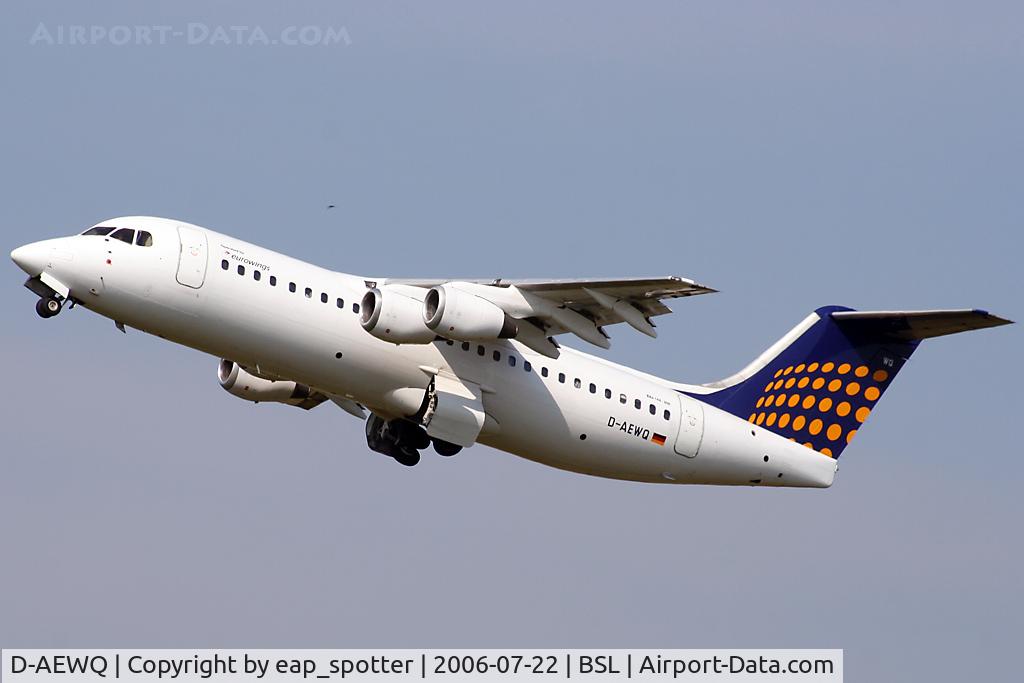 D-AEWQ, 1991 British Aerospace BAe.146-300 C/N E3203, Eurowings BAe-146-300 opf Lufthansa to FRA