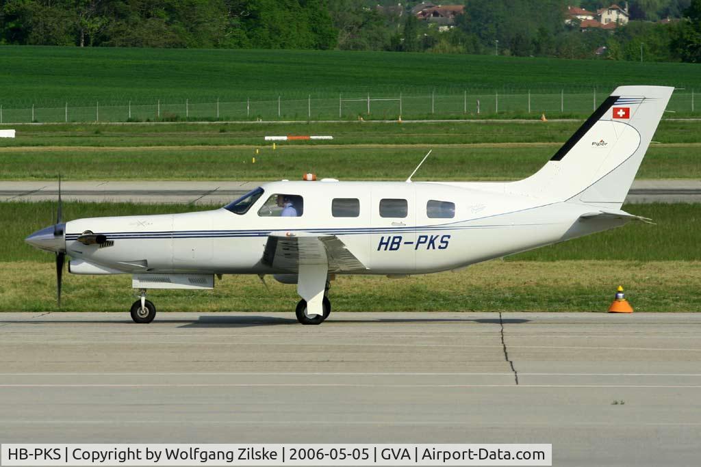 HB-PKS, 1998 Piper PA-46-350P Jetprop DLX Malibu Mirage C/N 46-36180, visitor