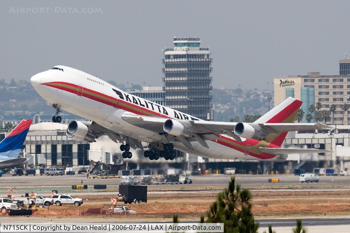 N715CK, 1982 Boeing 747-209B C/N 22447, Kalitta Air N715CK (FLT CKS2819) departing RWY 25L enroute to Incheon Int'l (RKSI) - Seoul, Korea.