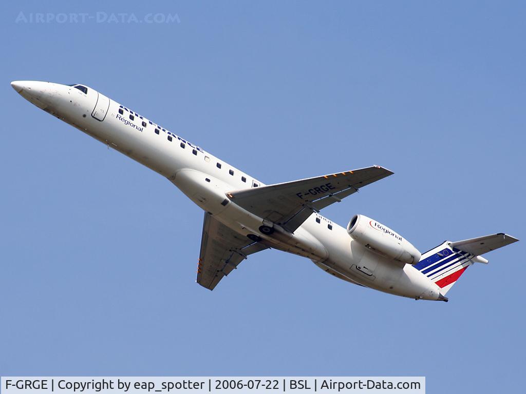 F-GRGE, 1998 Embraer EMB-145EU (ERJ-145EU) C/N 145047, Departing to Bordeaux as AF3277