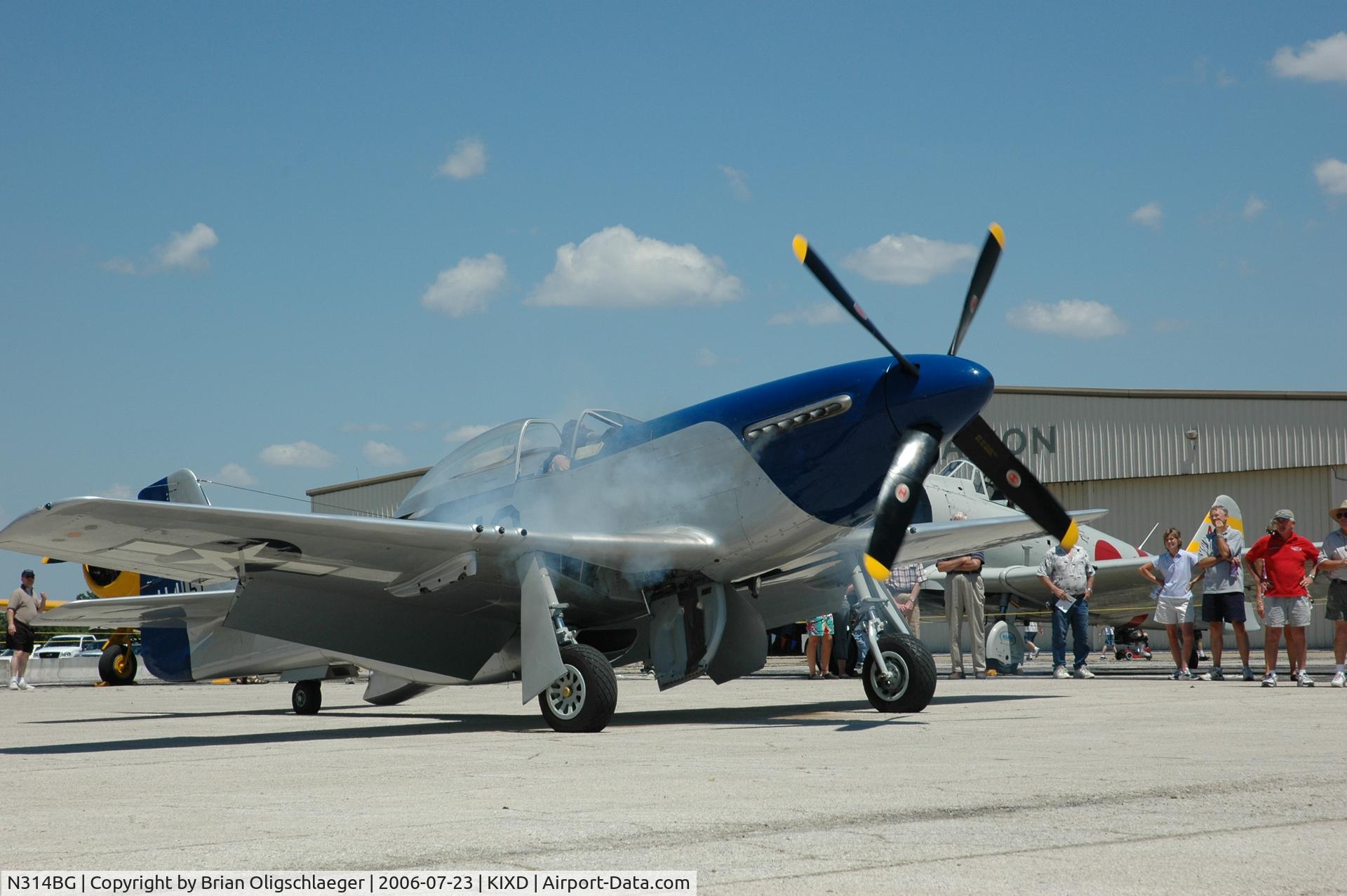 N314BG, North American P-51D Mustang C/N 122-3999 (44-73140), Engine start