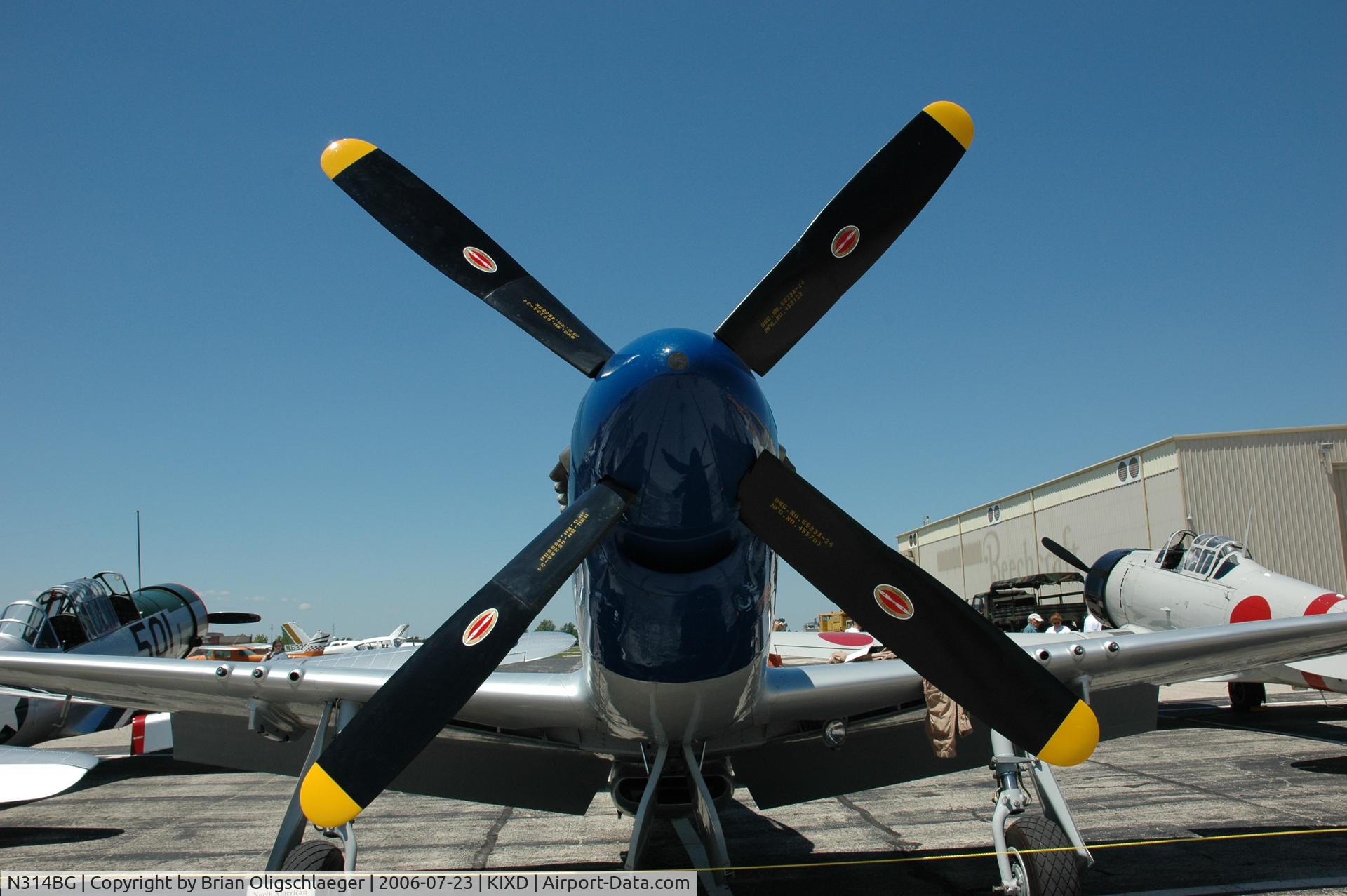 N314BG, North American P-51D Mustang C/N 122-3999 (44-73140), A good look at the business end