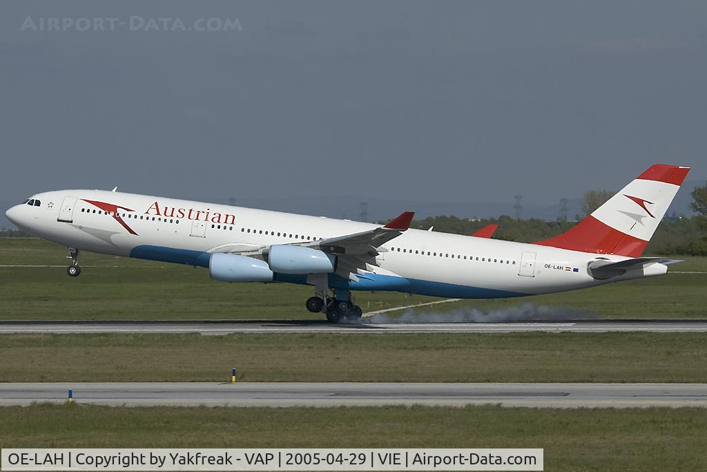 OE-LAH, 1995 Airbus A340-212 C/N 081, Austrian Airlines Airbus 340-200