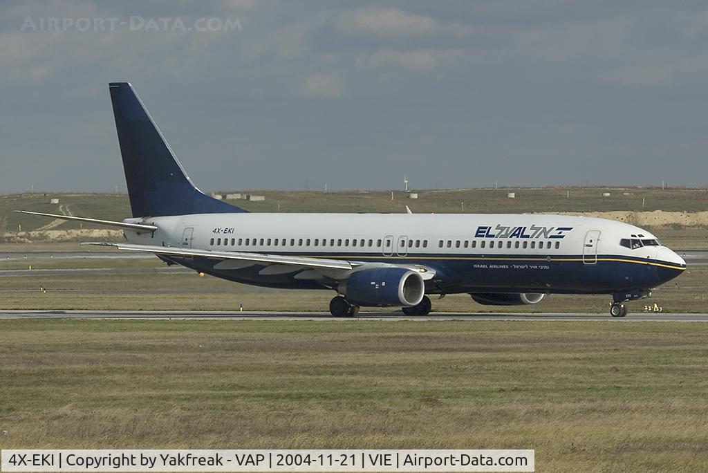 4X-EKI, 1999 Boeing 737-86N C/N 28587, El Al Boeing 737-800 in basic North American colors