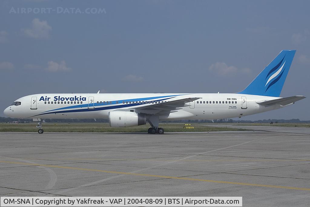 OM-SNA, 1988 Boeing 757-27B C/N 24135, Air Slovakia Boeing 757-200