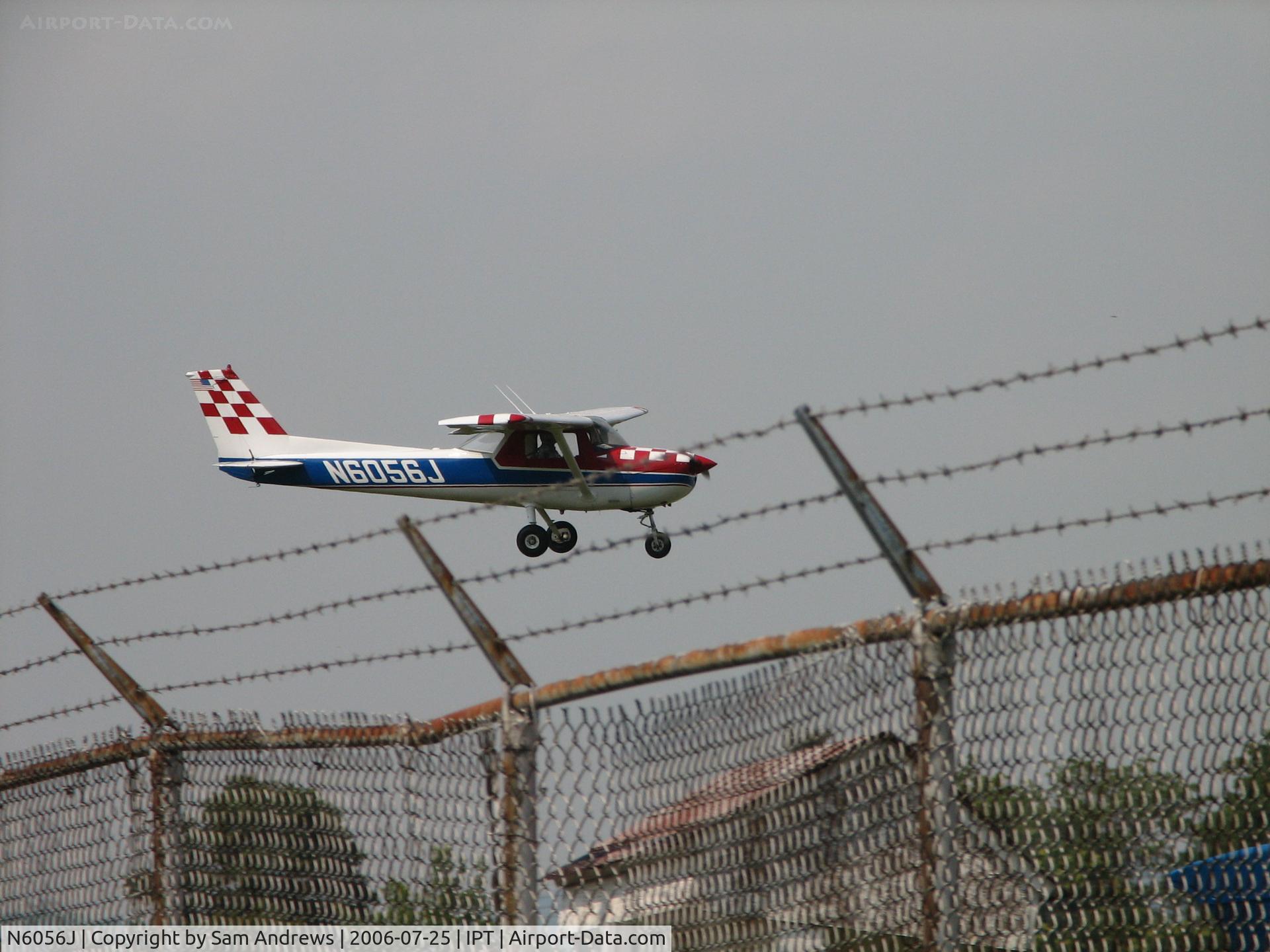 N6056J, 1972 Cessna A150L Aerobat C/N A1500356, Over the fence.