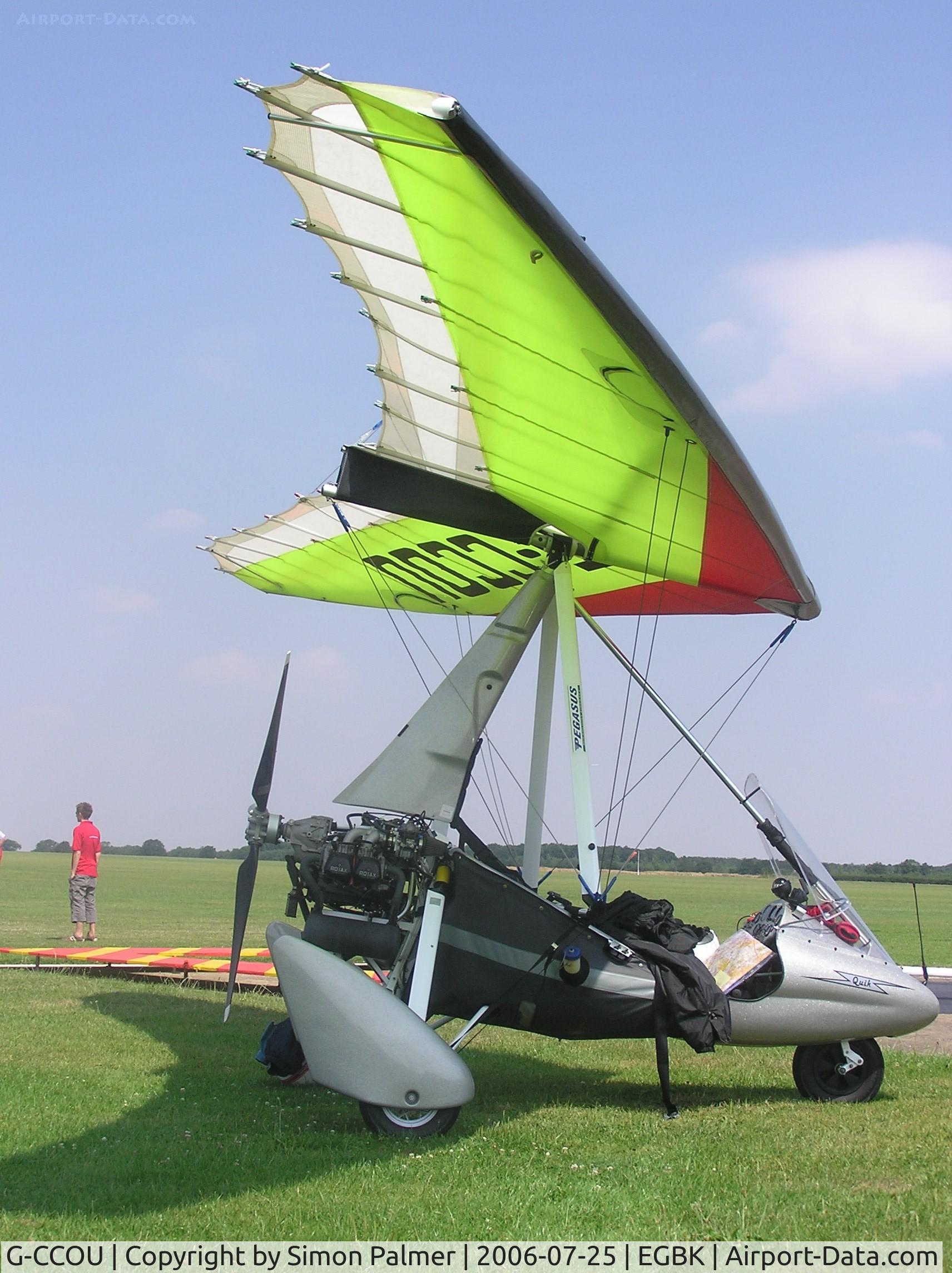 G-CCOU, 2004 Mainair Pegasus Quik C/N 8012, Pegasus Quik microlight visiting Sywell