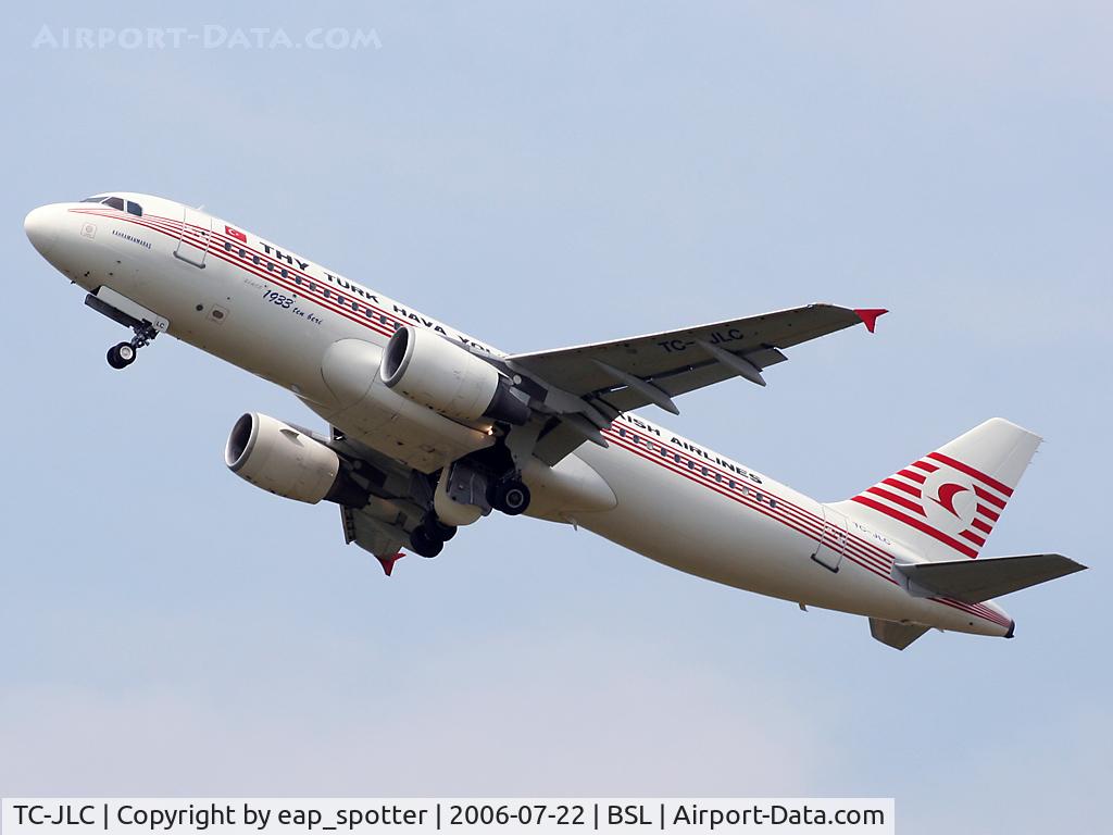 TC-JLC, 1995 Airbus A320-214 C/N 566, Turk-Air 1942 to IST in retro c/s