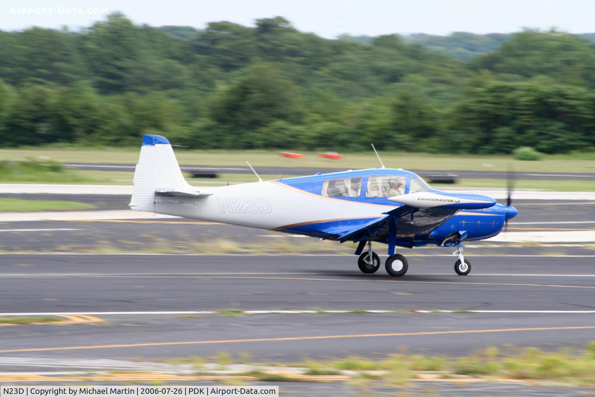 N23D, 1968 Navion Rangemaster H C/N NAV-4-2523, Departing Runway 20R