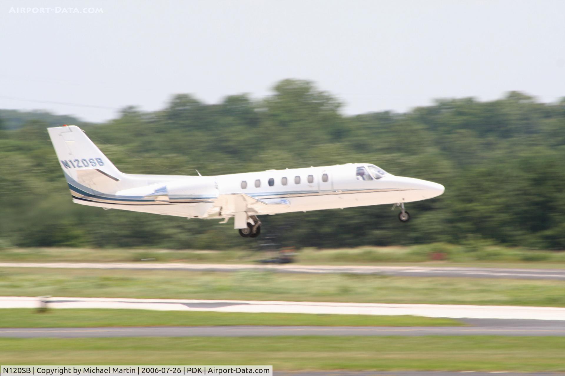 N120SB, 2007 Cessna 560 Citation Encore+ C/N 560-0753, Departing 20L enroute to CLT