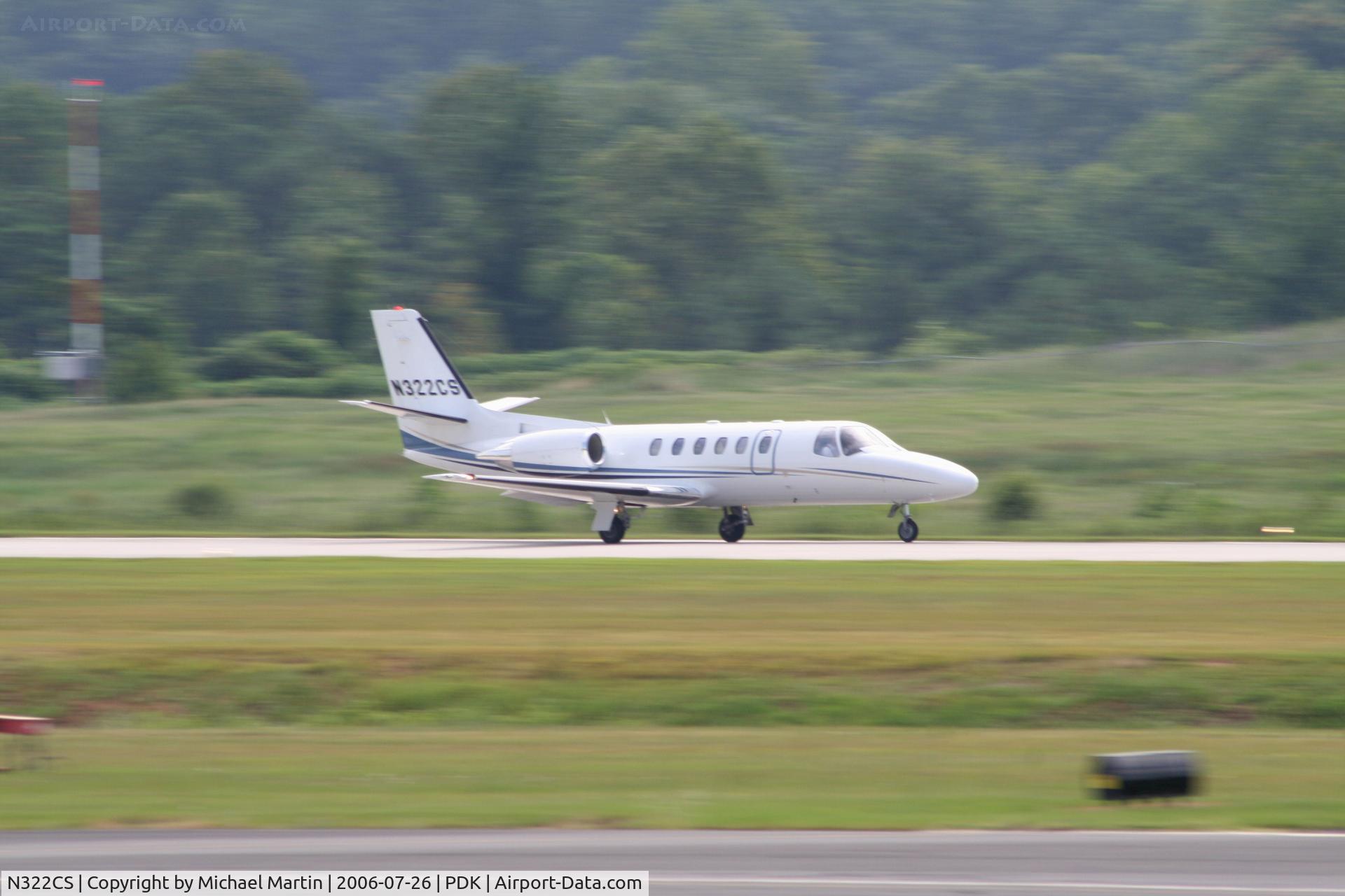 N322CS, 2003 Cessna 550 Citation Bravo C/N 550-1052, Landing Runway 20L