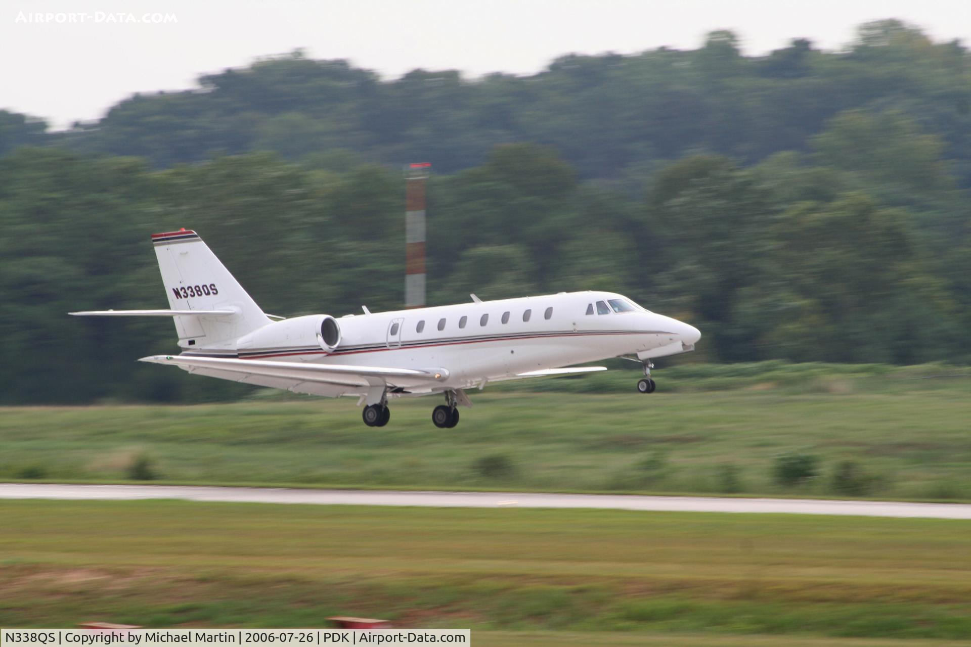 N338QS, 2004 Cessna 680 Citation Sovereign C/N 6800011, Departing Runway 20L