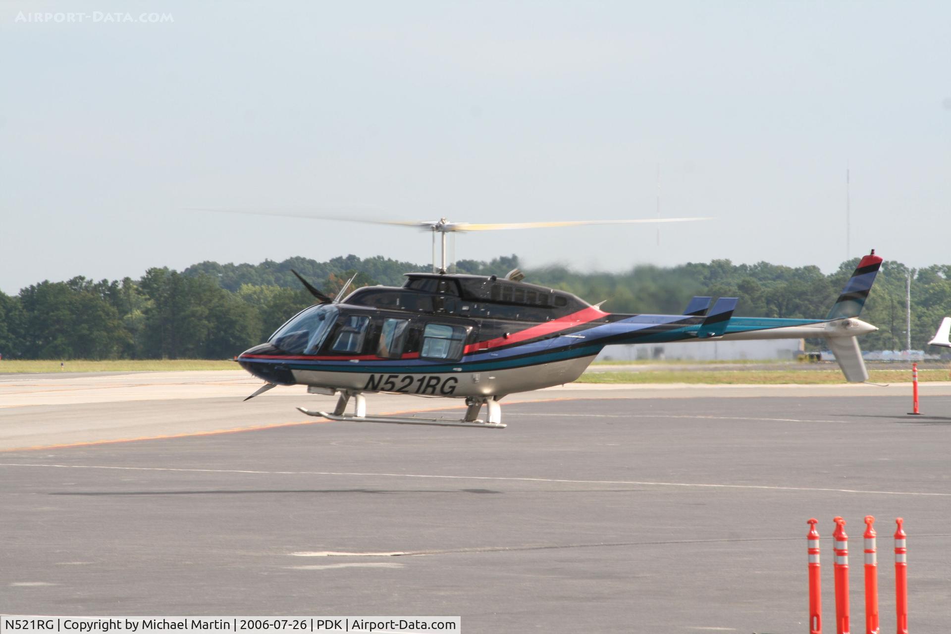 N521RG, 1992 Bell 206L-3 LongRanger III C/N 51566, Departing from Mercury Air Center