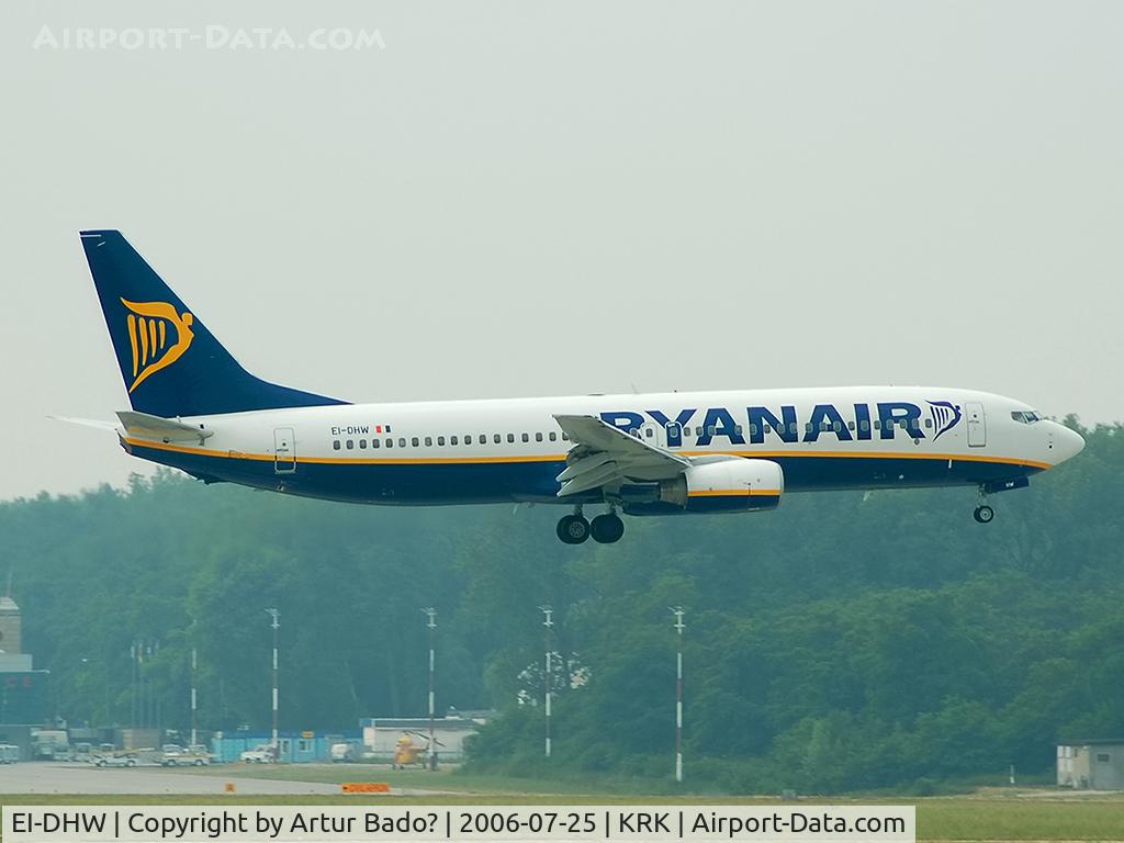 EI-DHW, 2005 Boeing 737-8AS(WL) C/N 33823, Ryanair