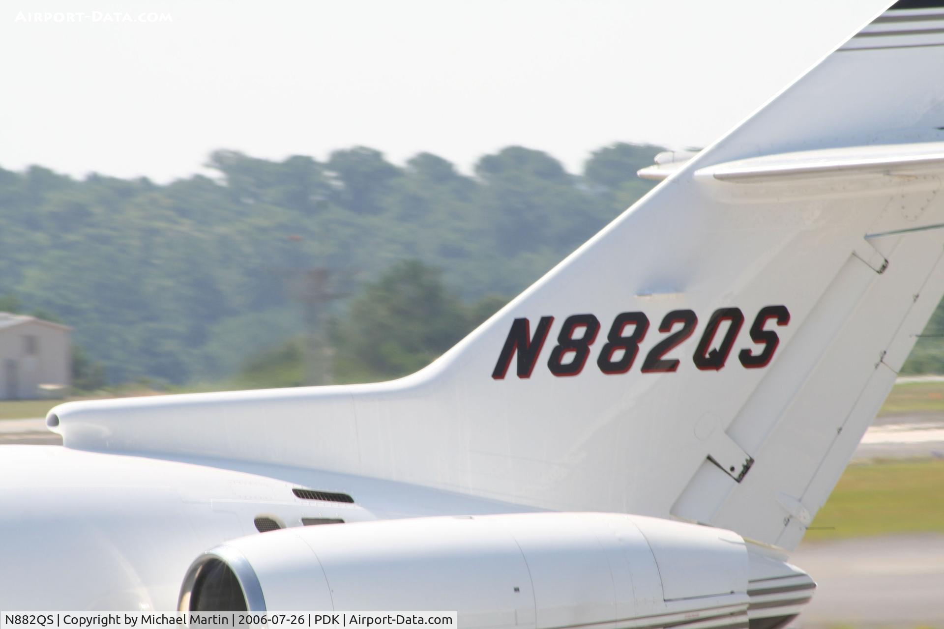 N882QS, 2000 Raytheon Hawker 800XP C/N 258482, Tail Numbers