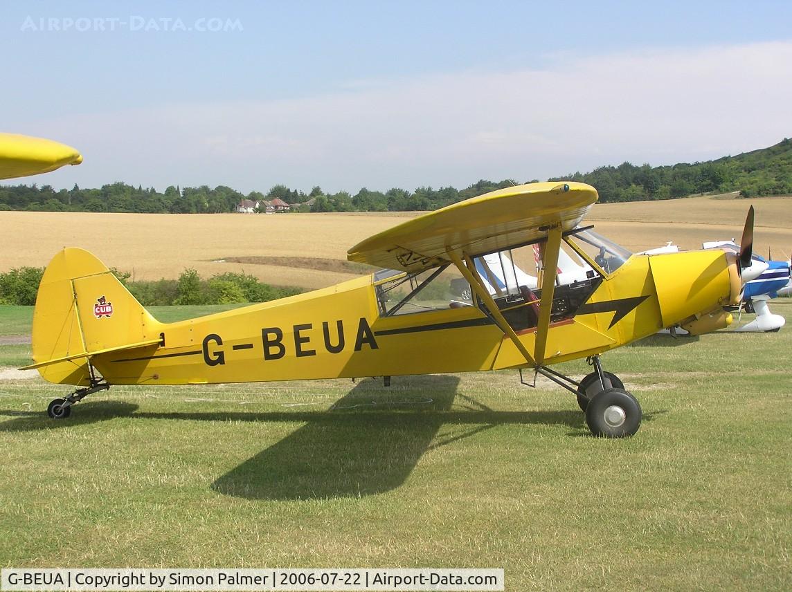 G-BEUA, 1964 Piper PA-18-150 Super Cub C/N 18-8212, Piper Super Cub used as a glider-tug at Dunstable