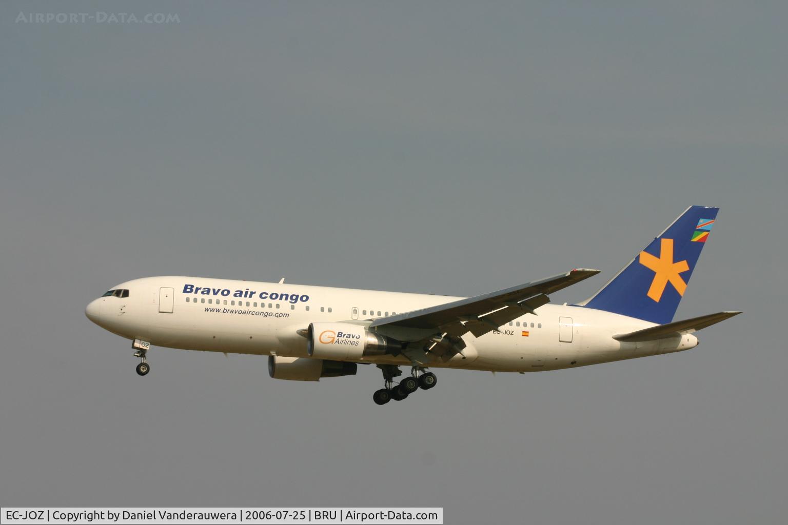 EC-JOZ, 1988 Boeing 767-219/ER C/N 24150, short to land on rnw 02