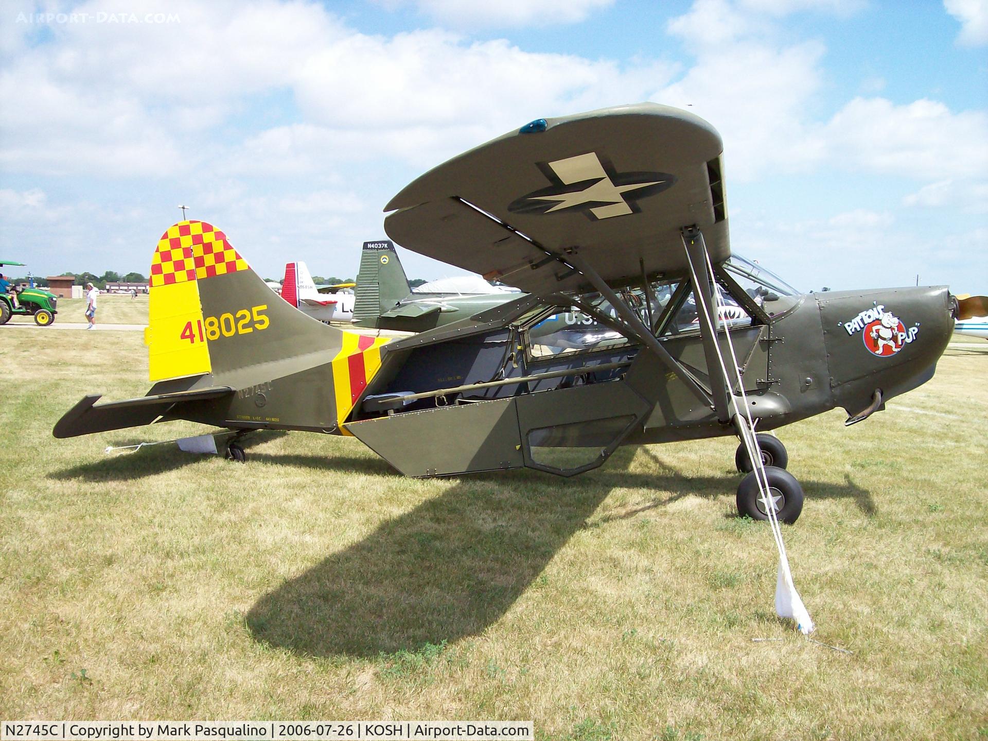 N2745C, Stinson L-5E Sentinel C/N 44-18025, Stinson L-5E
