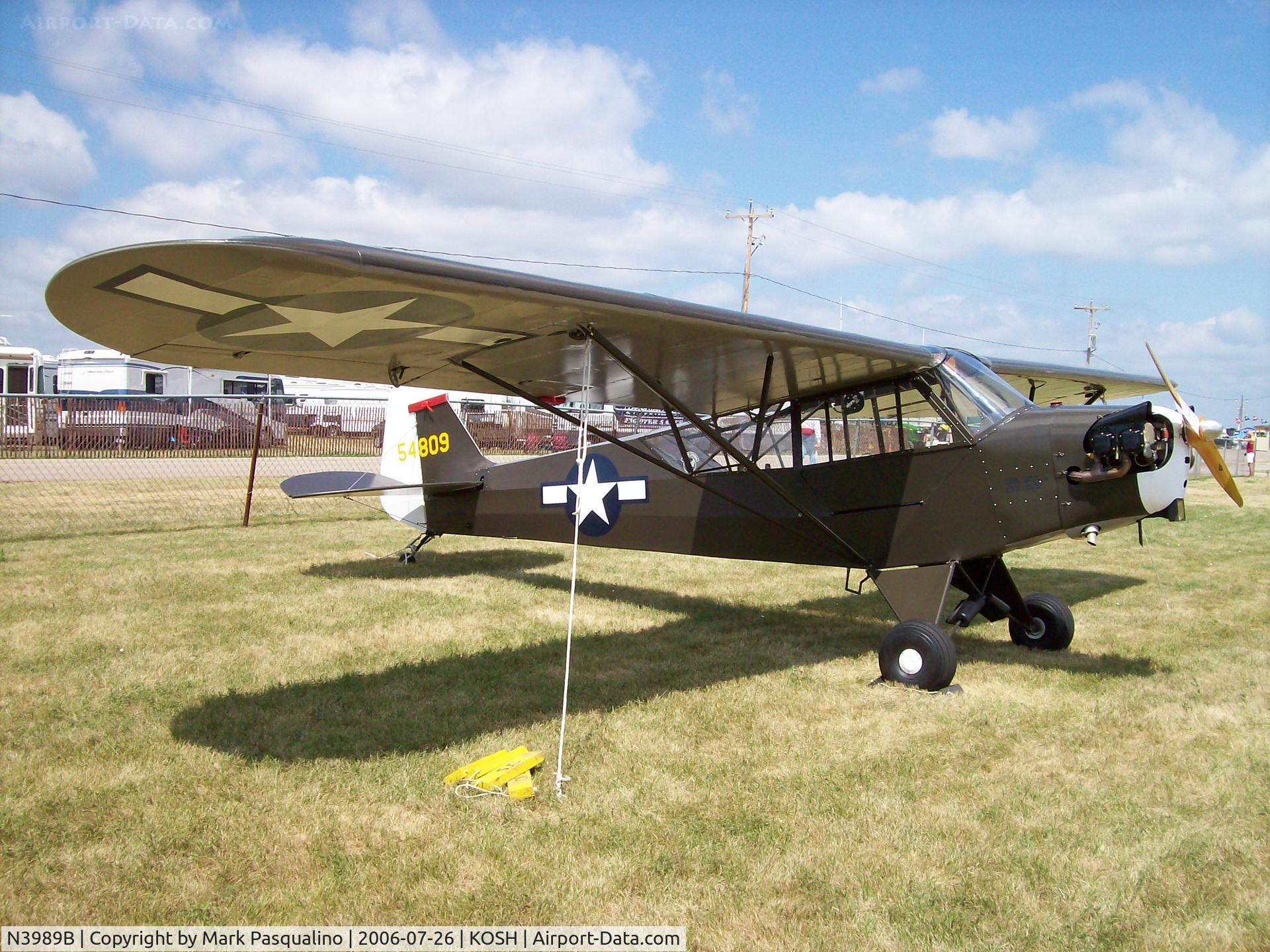 N3989B, 1945 Piper L-4J Grasshopper (J3C-65D) C/N 13549, Piper L-4J