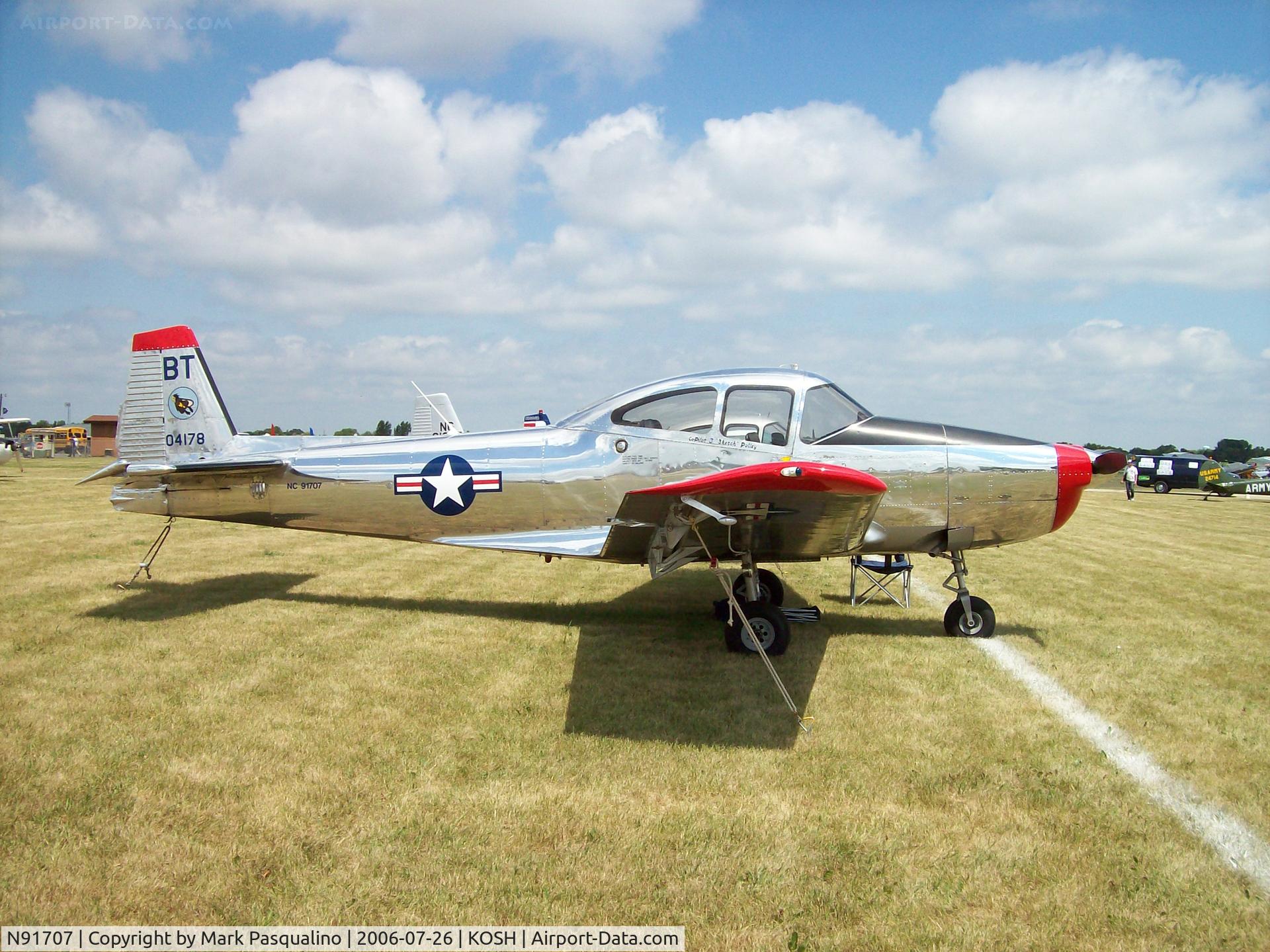 N91707, 1947 North American Navion (NA-145) C/N NAV-4-178, Navion