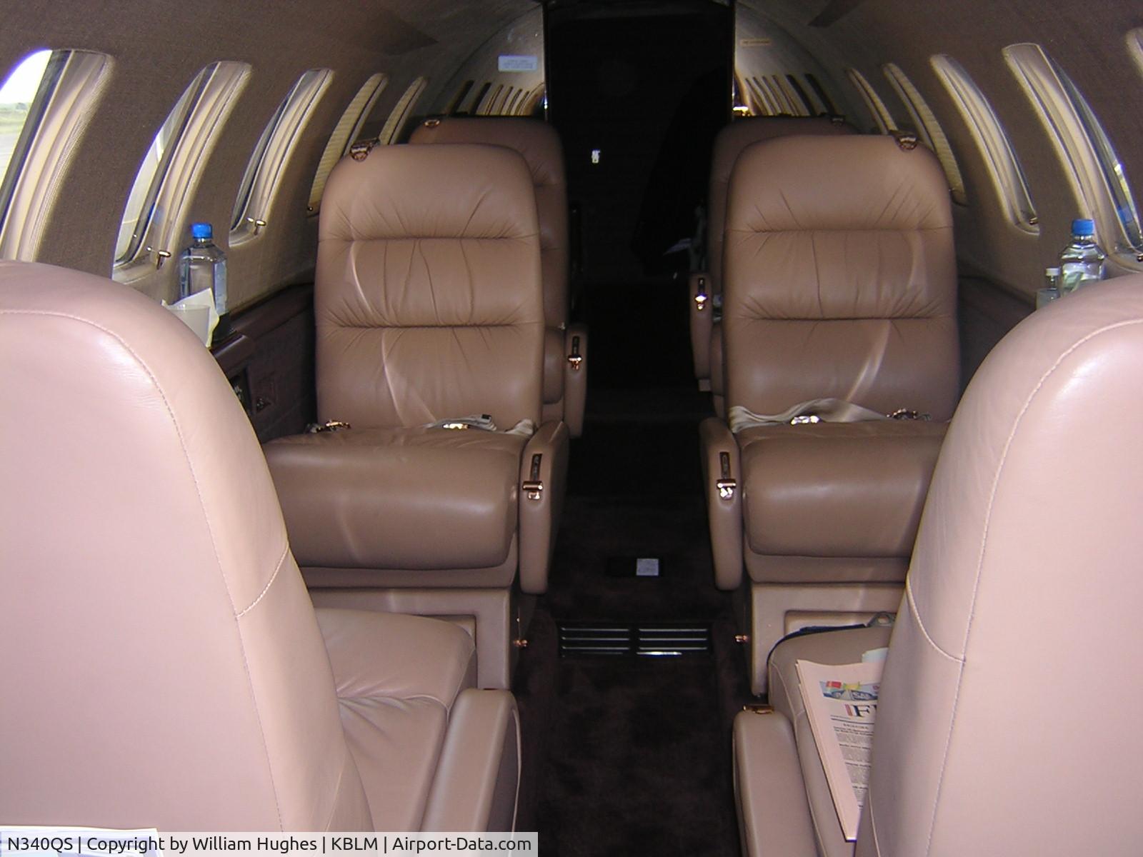 N340QS, 1999 Cessna 560 Citation Ultra C/N 560-0514, interior of jet on the way to West Palm Beach