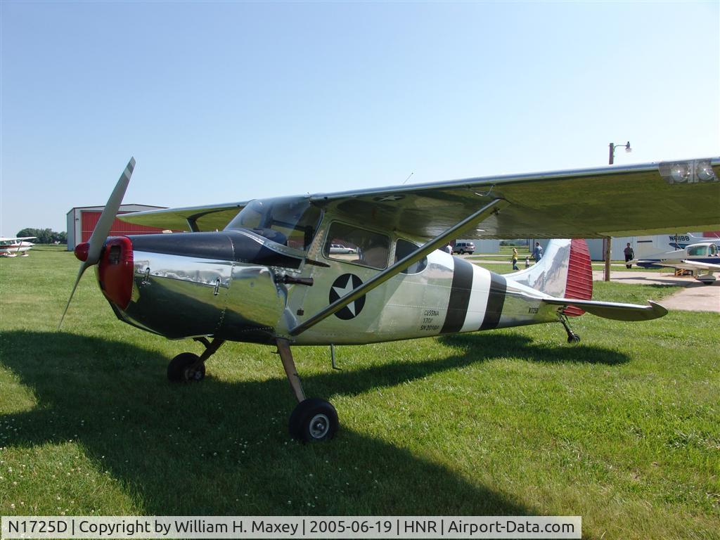 N1725D, 1951 Cessna 170A C/N 20168, C-172A at Harlan Fly-In