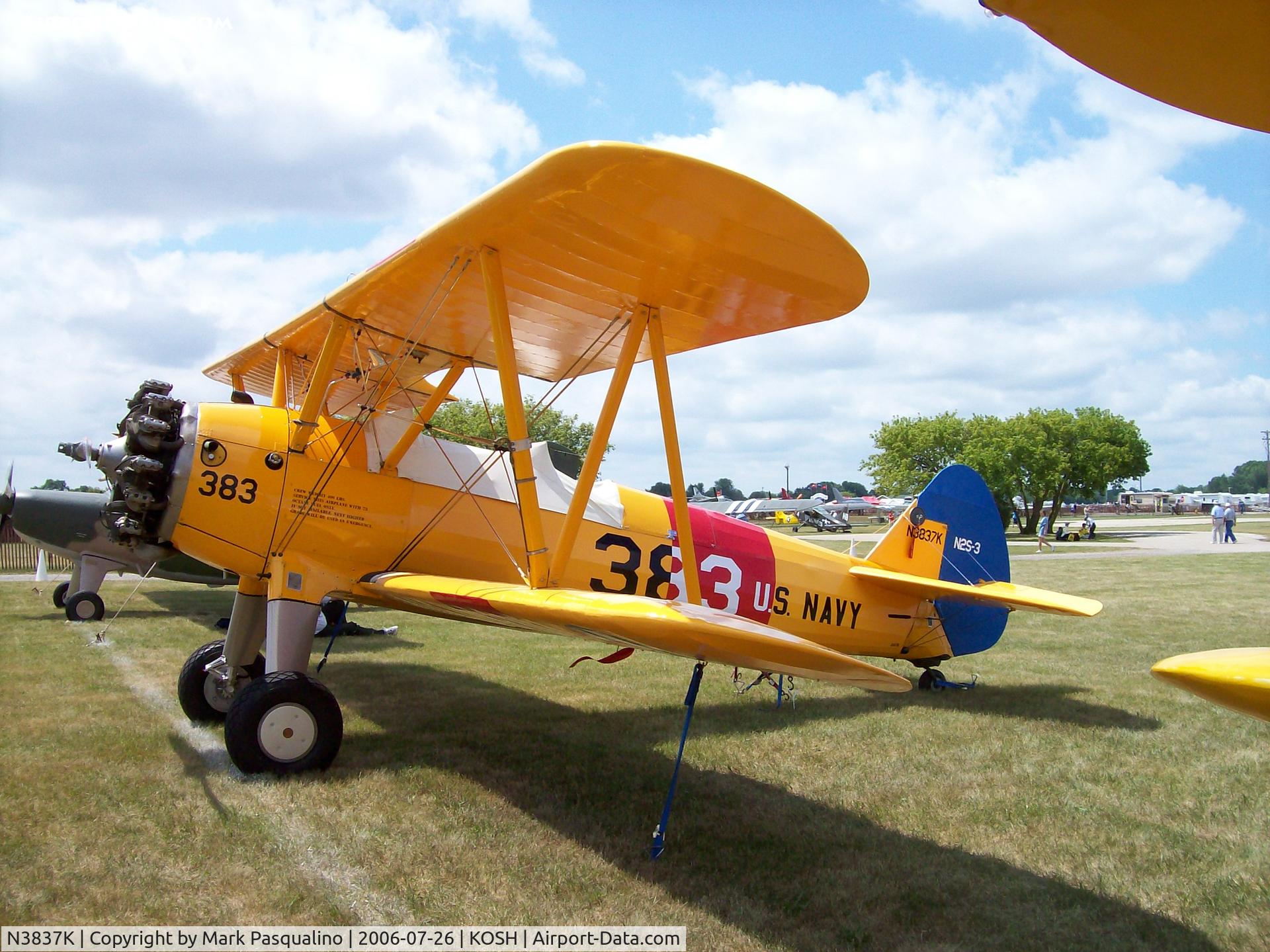 N3837K, 1943 Boeing B75N1 C/N 75-8588, Stearman