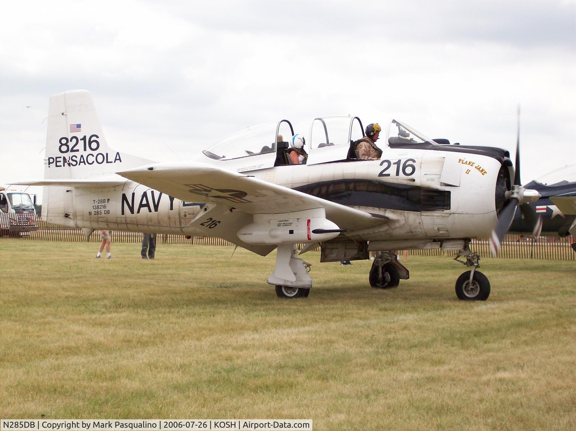 N285DB, 1950 North American T-28B Trojan C/N 200-287 (138216), North American T-28B