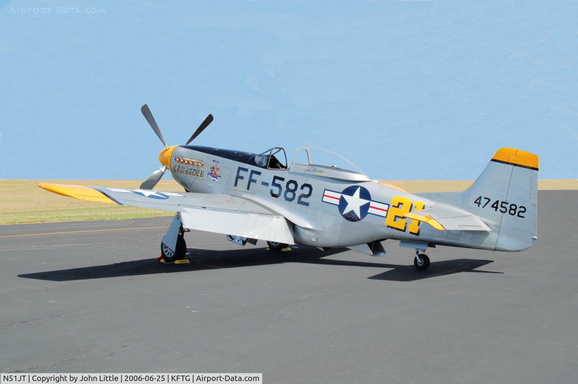 N51JT, 1946 North American P-51D Mustang C/N 122-41122 (44-74582), Front Range EAA Fly-Inn