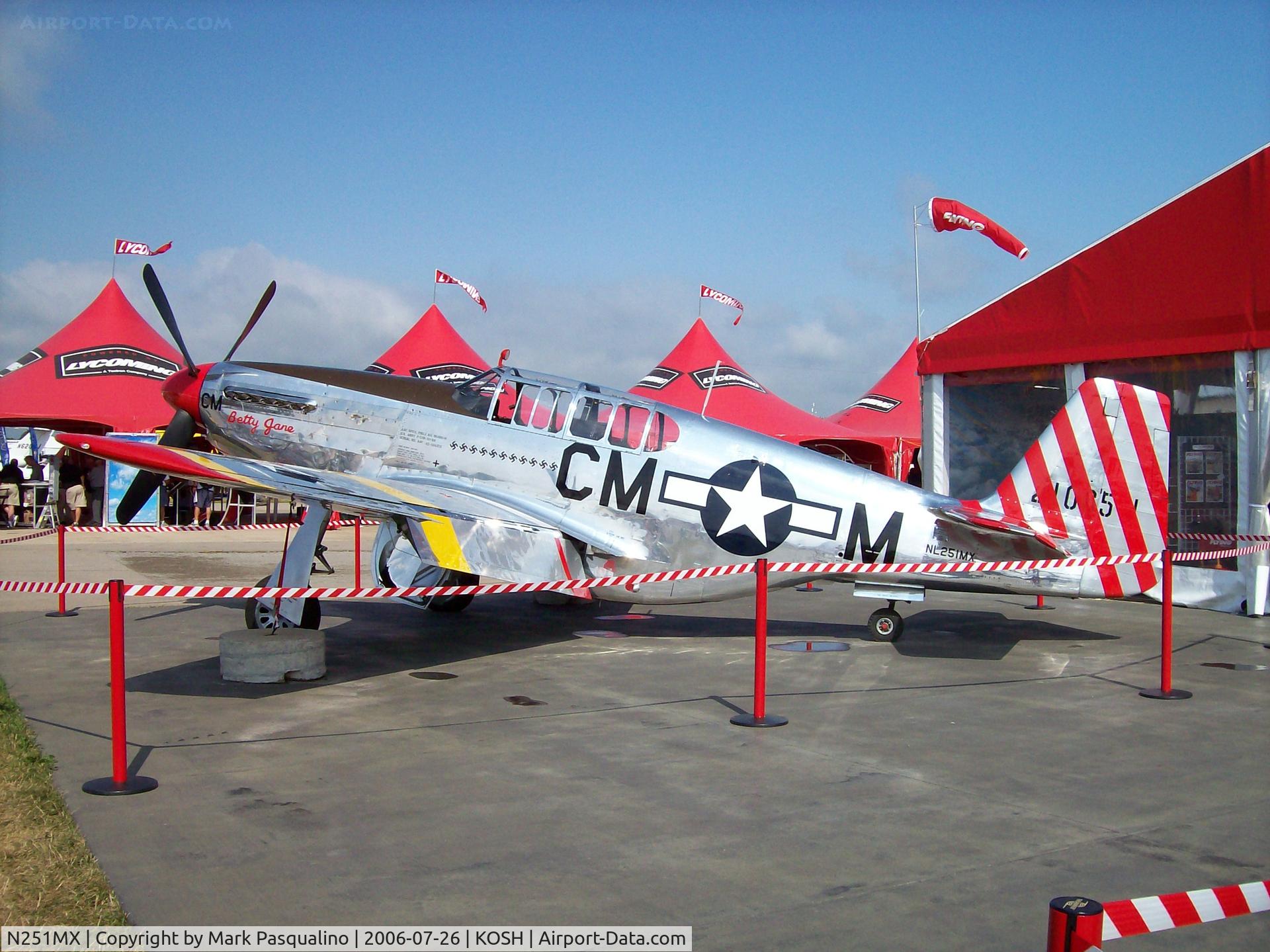 N251MX, 1943 North American P-51C-10 Mustang C/N 103-22730, North American P-51C