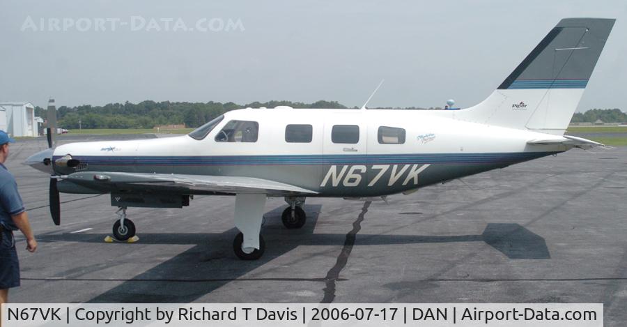 N67VK, 1996 Piper PA-46-350P Malibu Mirage C/N 4636067, Piper PA-46-350P in Danville Va.