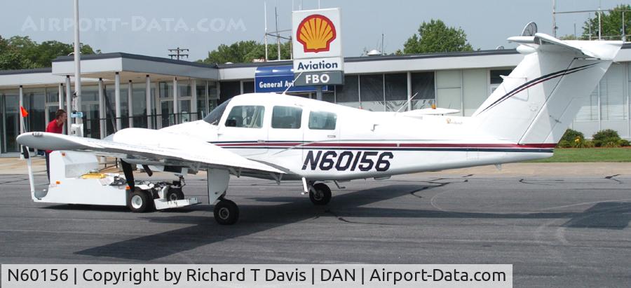 N60156, 1979 Beech 76 Duchess C/N ME-147, 1979 Beech 76 in Danville  Va. being towed for repair.