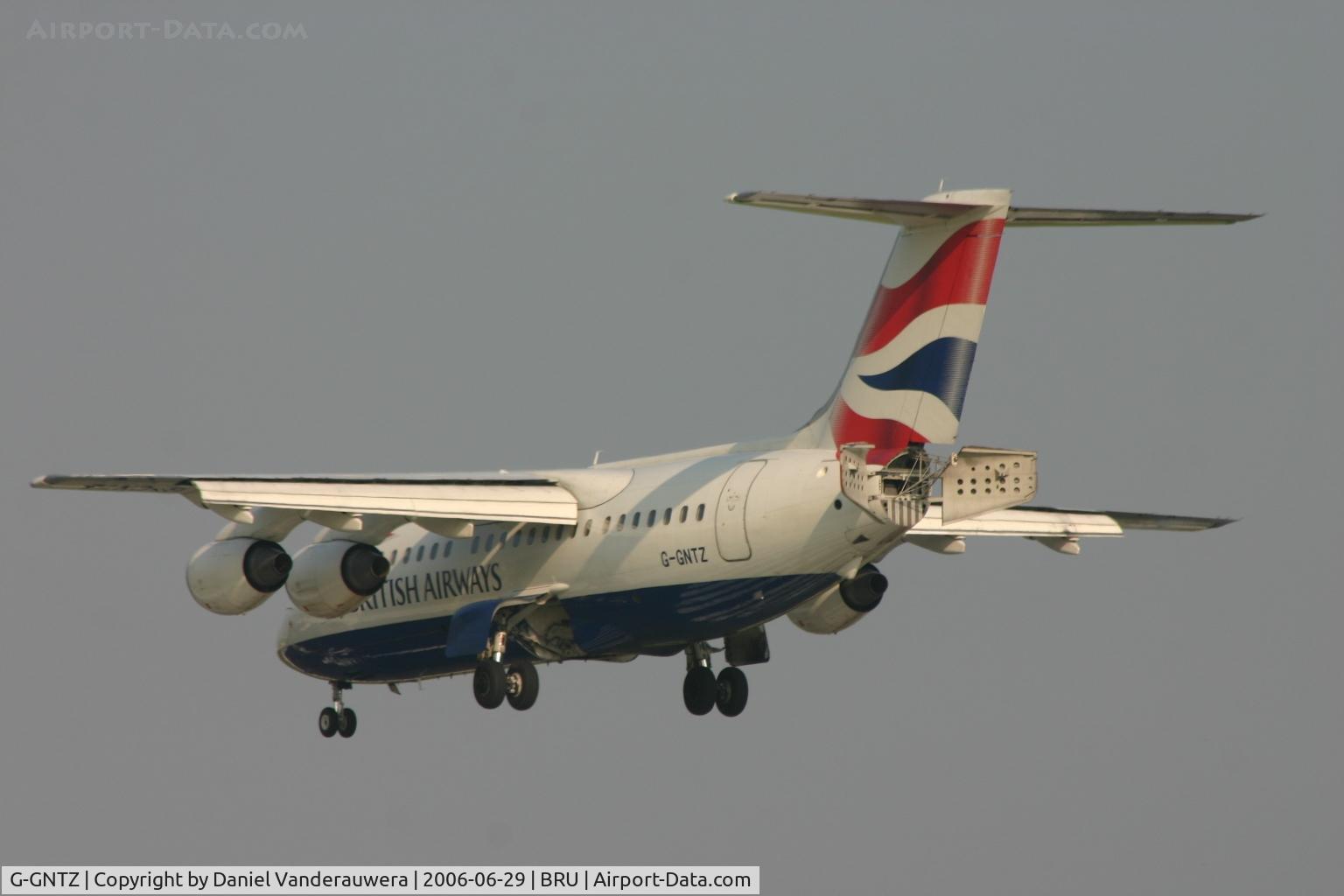 G-GNTZ, 1984 British Aerospace BAe.146-200A C/N E2036, arrival of flight BA1616 from MAN