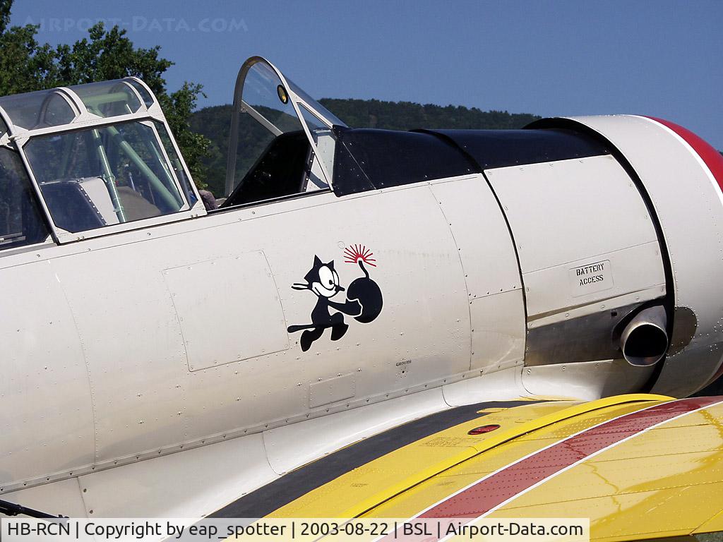 HB-RCN, 1952 North American T-6G Texan C/N 197-035, At Airdisplay Dittingen 2003