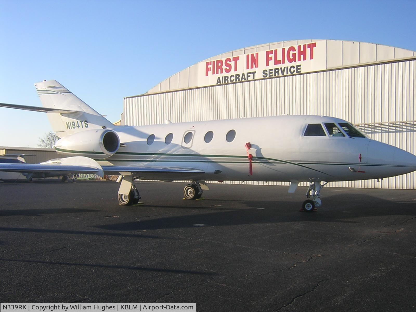 N339RK, 1974 Dassault Falcon (Mystere) 20F-5 C/N 313, sitting on the ramp ready to depart to Nantucket