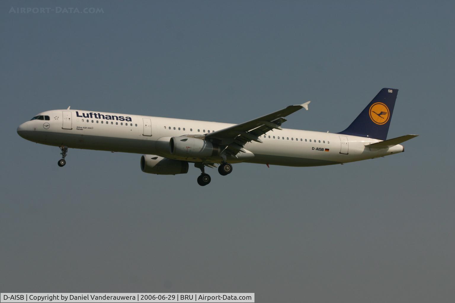 D-AISB, 1999 Airbus A321-231 C/N 1080, arrival of flight LH4572