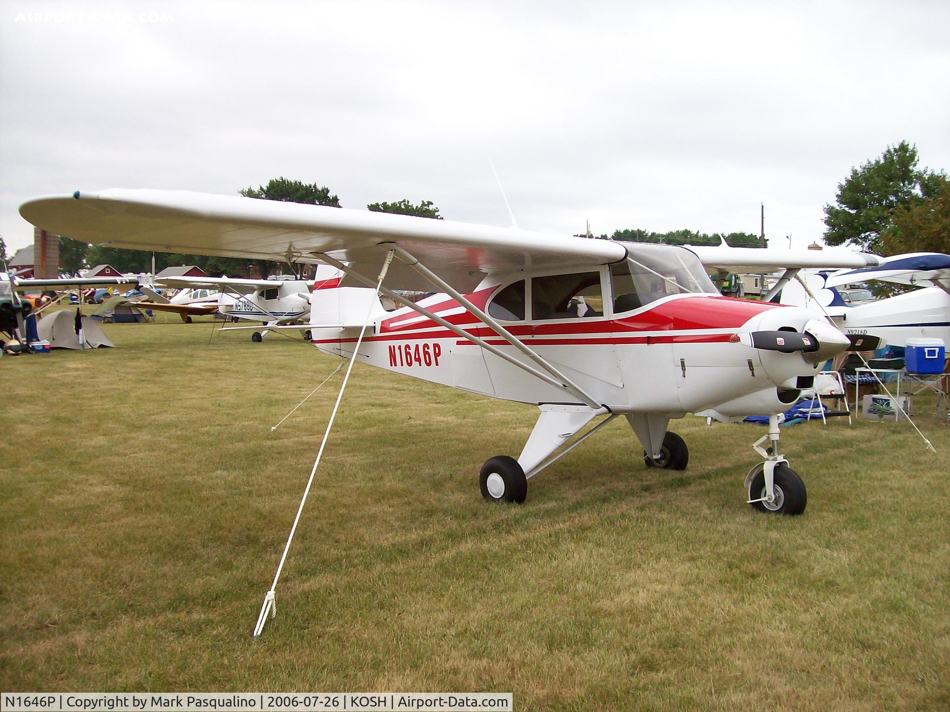 N1646P, 1954 Piper PA-22 C/N 22-2462, Piper PA-22