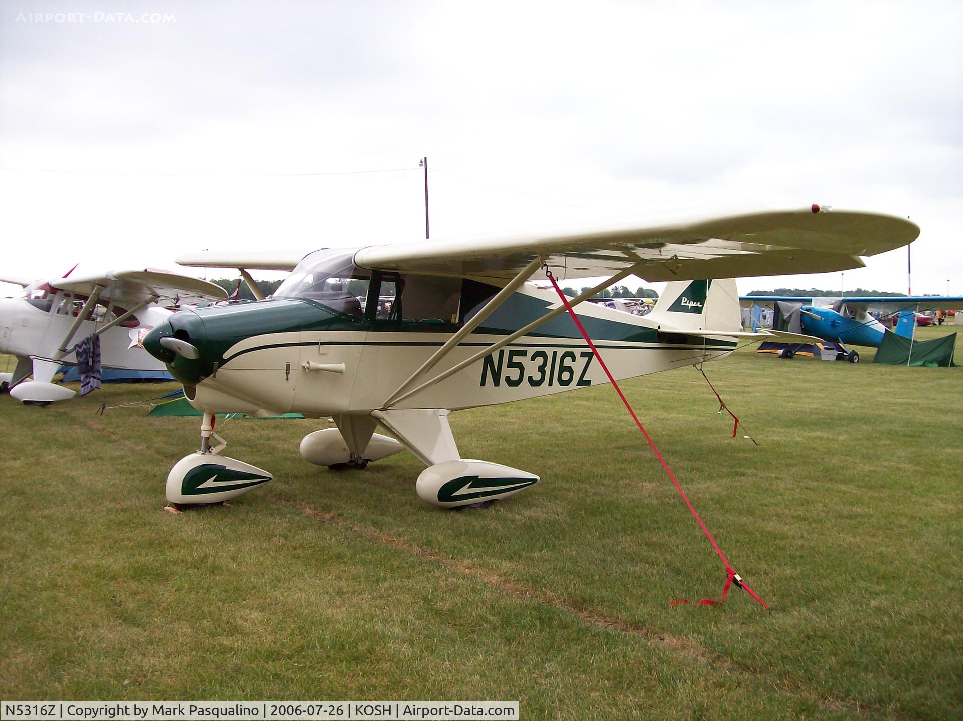 N5316Z, 1961 Piper PA-22-108 Colt C/N 22-9020, Piper PA-22-108