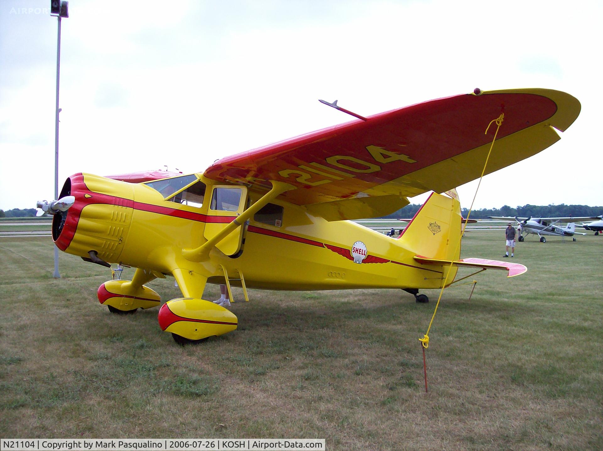 N21104, 1938 Stinson SR-10J Reliant C/N 5830, Stinson SR-10J