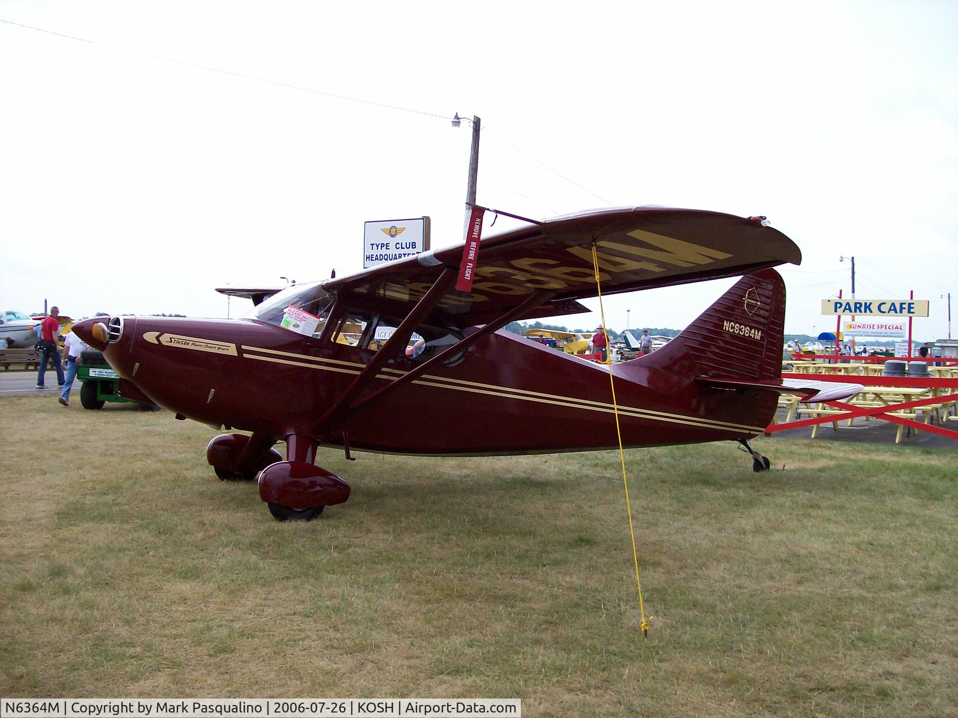 N6364M, 1948 Stinson 108-3 Voyager C/N 108-4364, Stinson 108